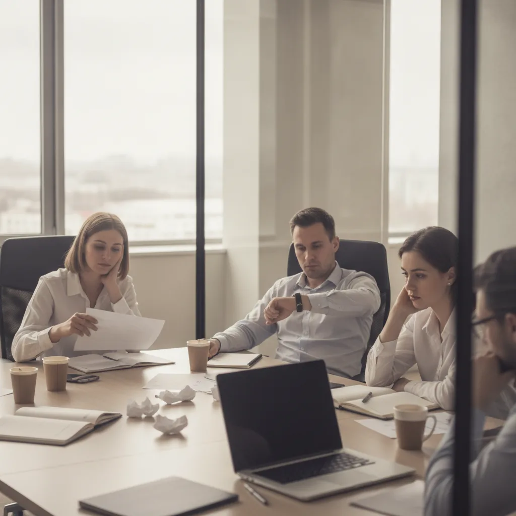 réunion d'équipe inefficace solutions